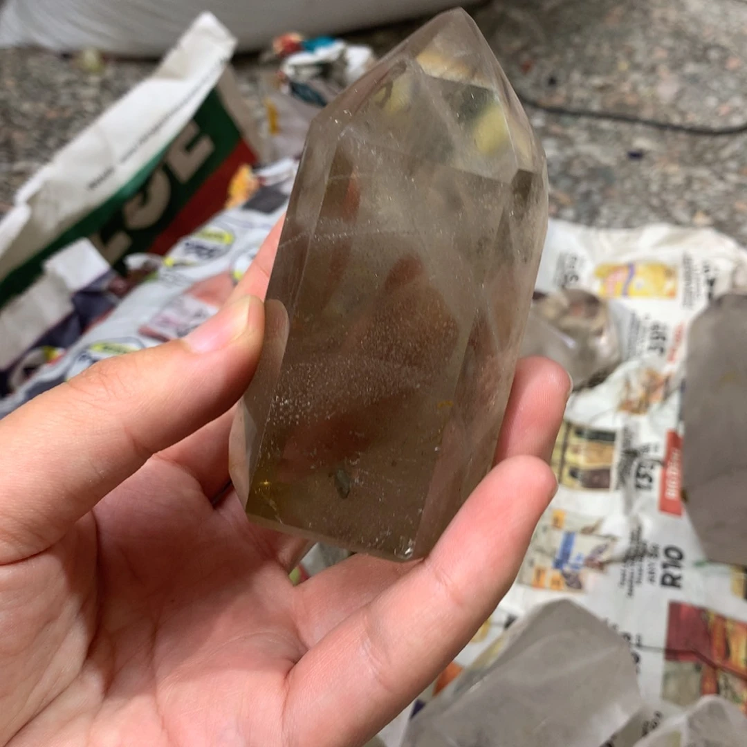 未镶嵌珠宝半成品水晶纸*子天然