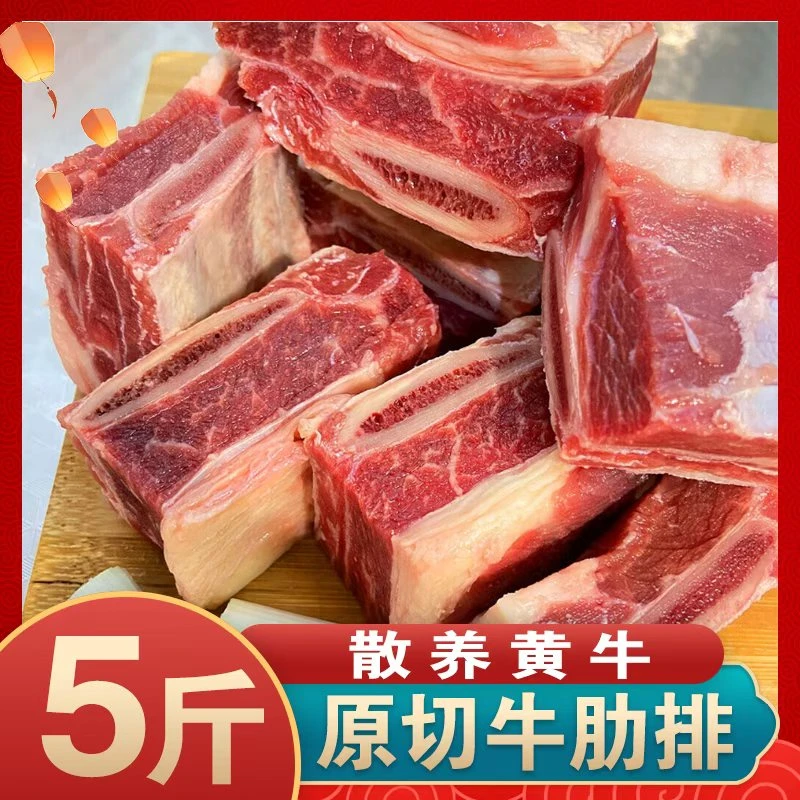 【5斤】精选原切牛肋排 牛肋排切块清炖红烧 H