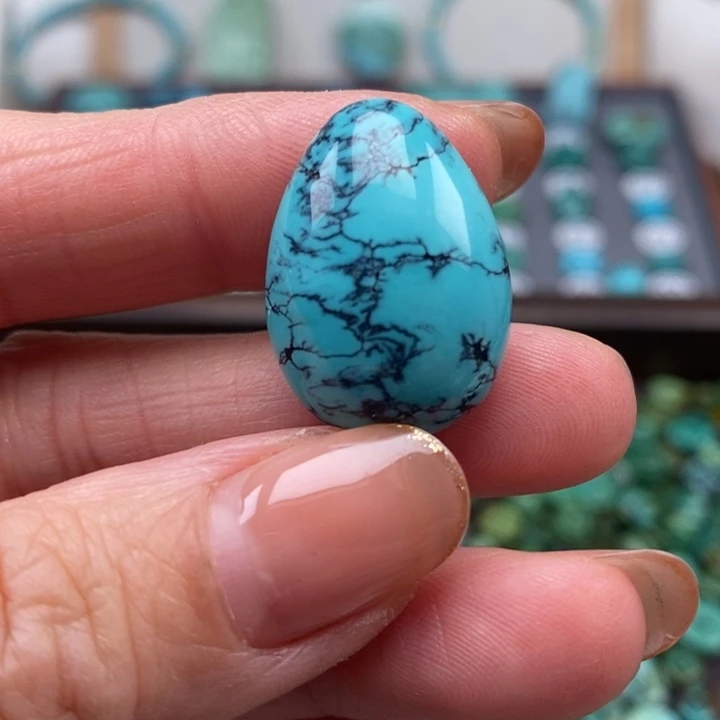 绿松石未镶嵌挂件