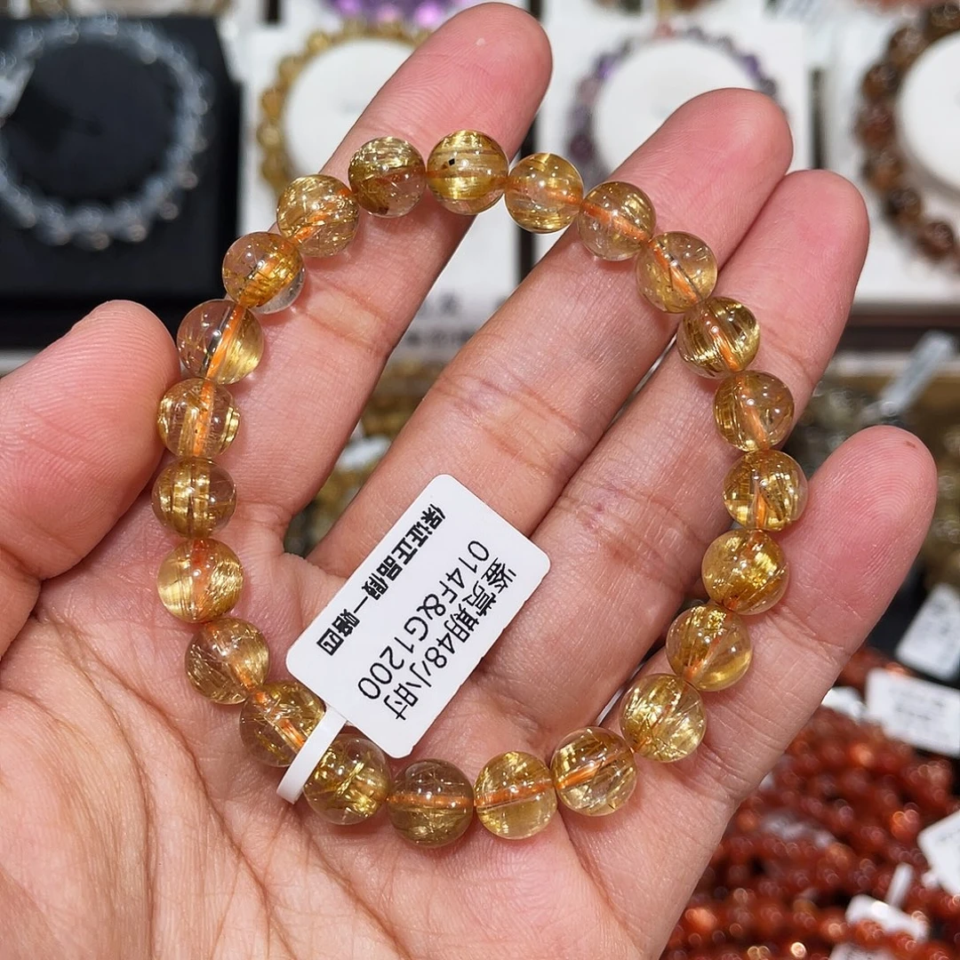 未镶嵌手链发晶顺发钛晶8.2mm