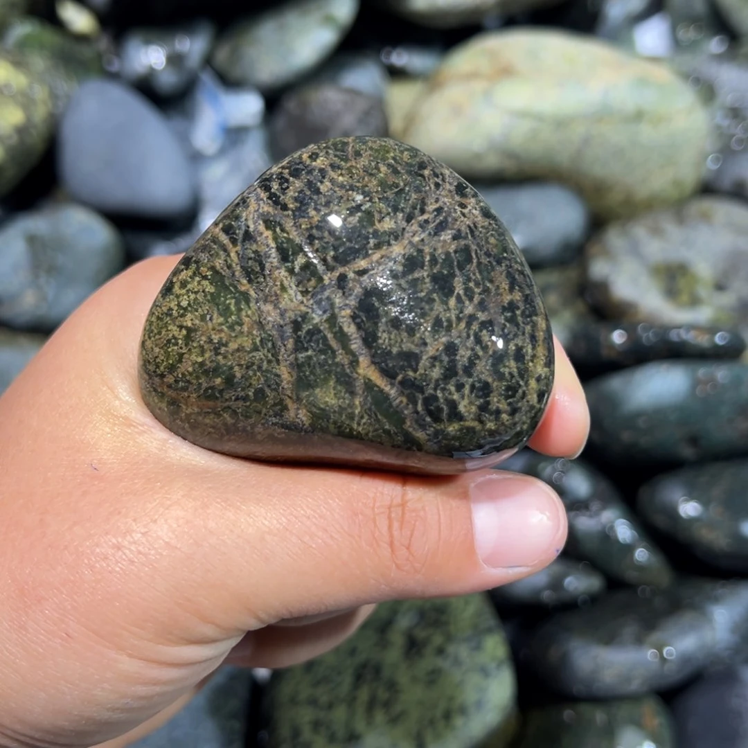 未镶嵌蛇纹石玉西藏藏玉药王石福*家