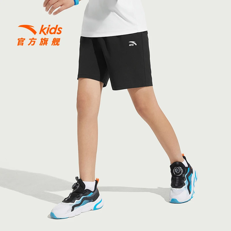 安踏儿童男童短裤2025年夏季新款柔软亲肤青少年透气宽松运动短裤