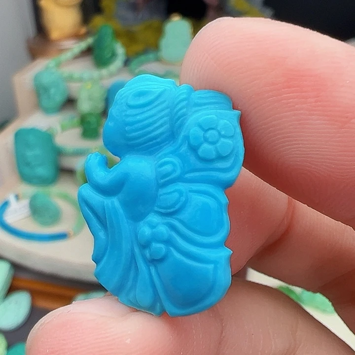 绿松石未镶嵌主播万珍