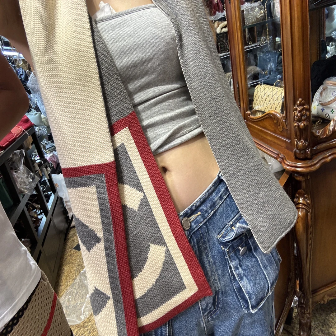 95新 Chanel/香奈儿 chanel双面方标围巾