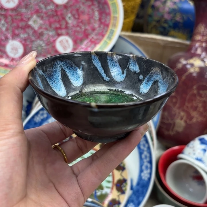 紫砂花瓶瓷器摆件 瓷器摆件