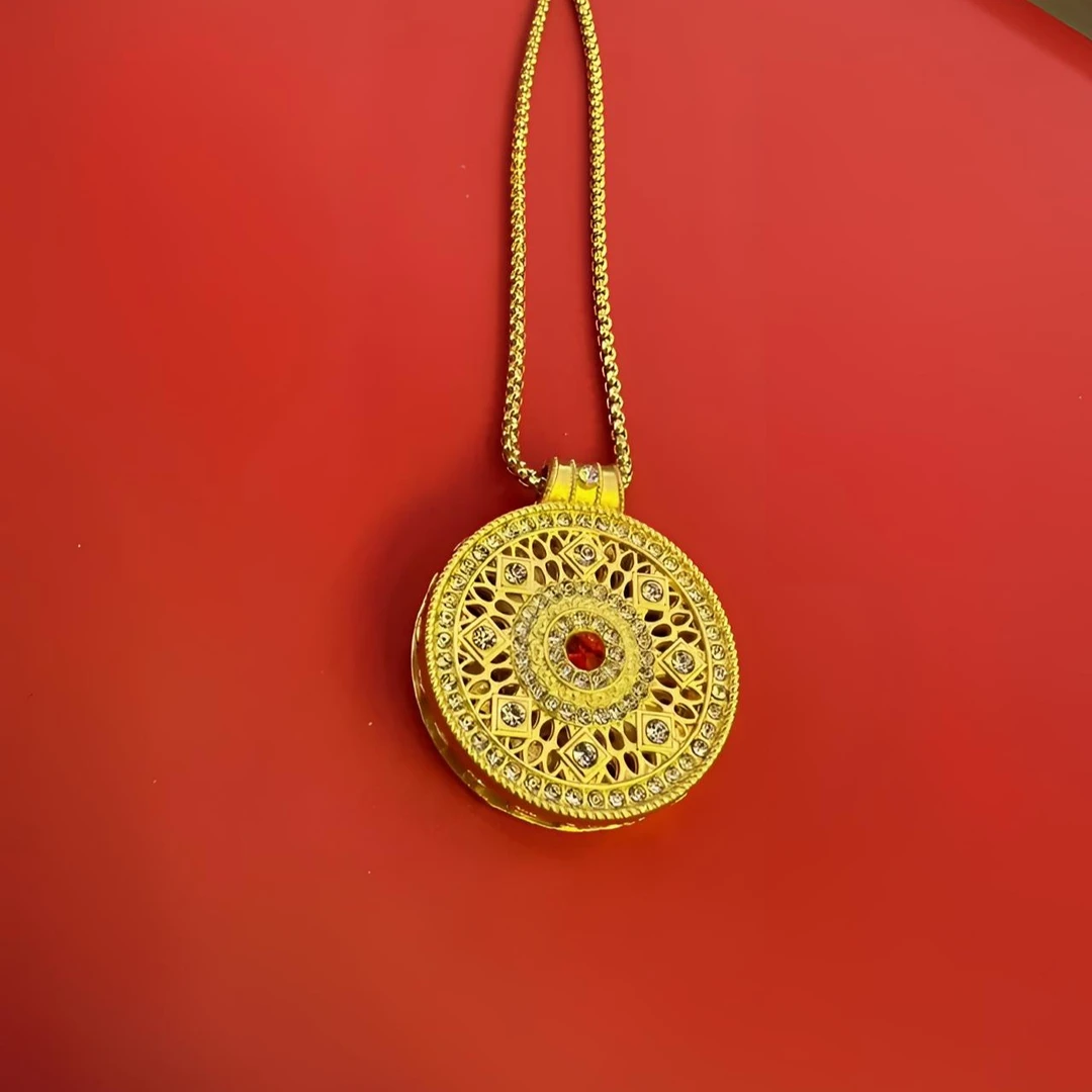 高定—馆藏款时来运转金色吊坠（D043)