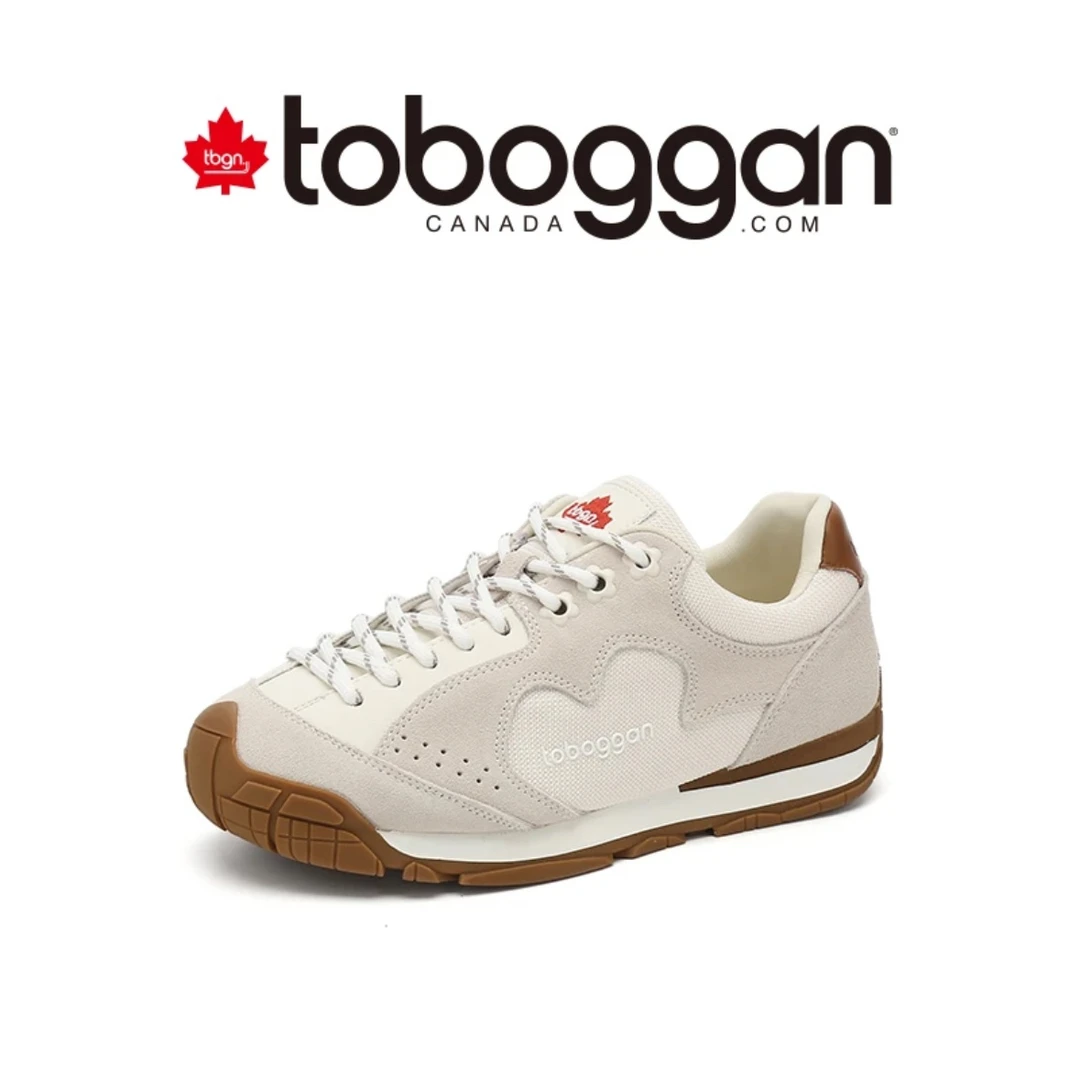 TOBOGAN加拿大雪橇厚底女阿甘鞋透气皮耐磨复古软底休闲鞋