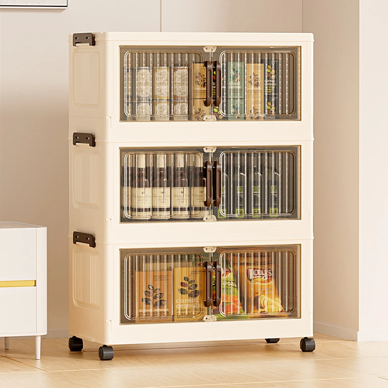 【三层折叠衣柜】JY折叠收纳柜免安装收纳箱家居碗柜储物柜儿童衣柜