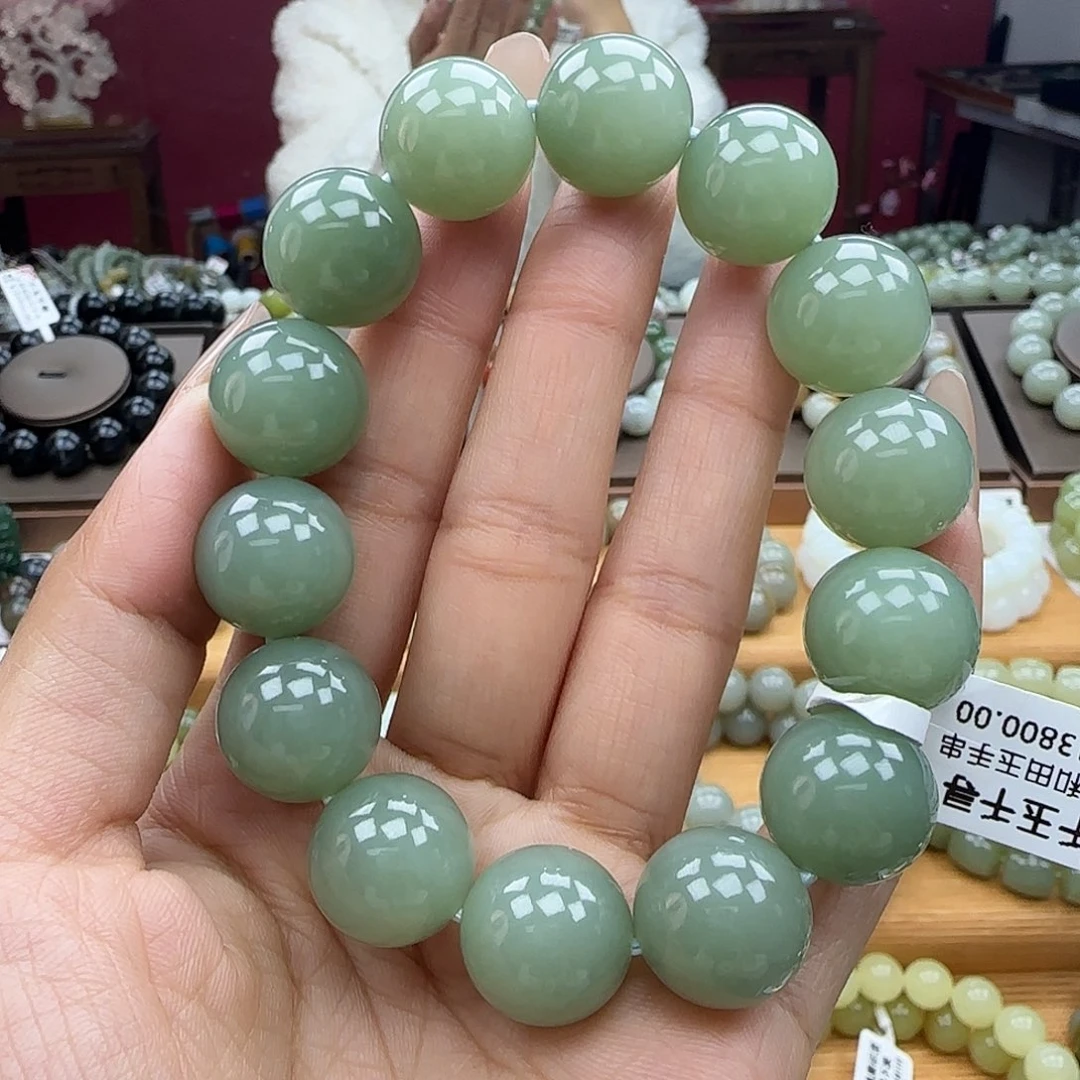 和田玉未镶嵌手链