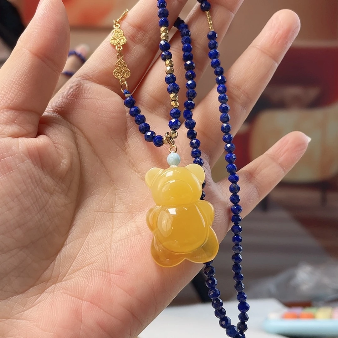 裸石蜜蜡未镶嵌蜜蜡吊坠
