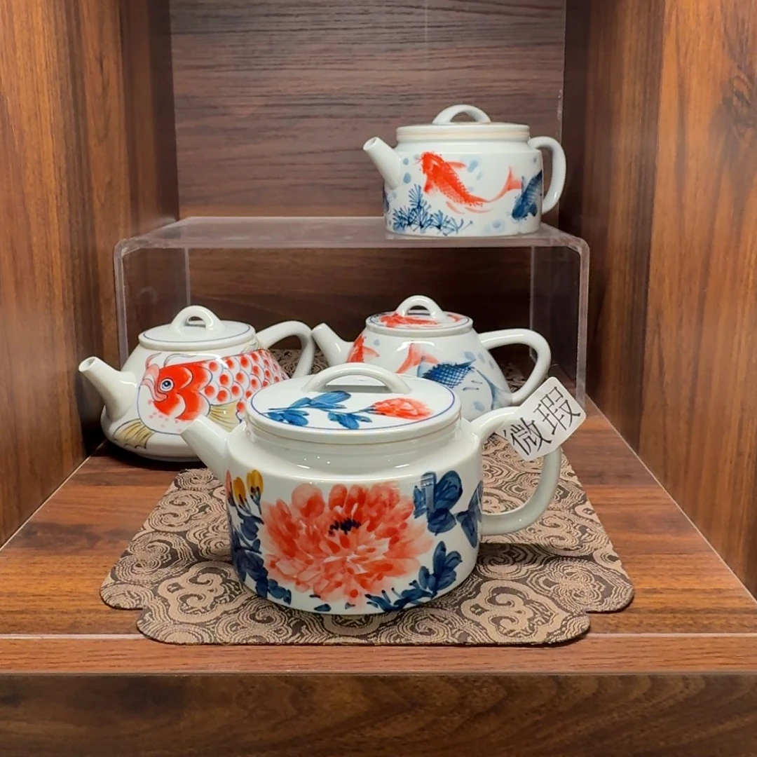 釉下彩纯手绘微瑕