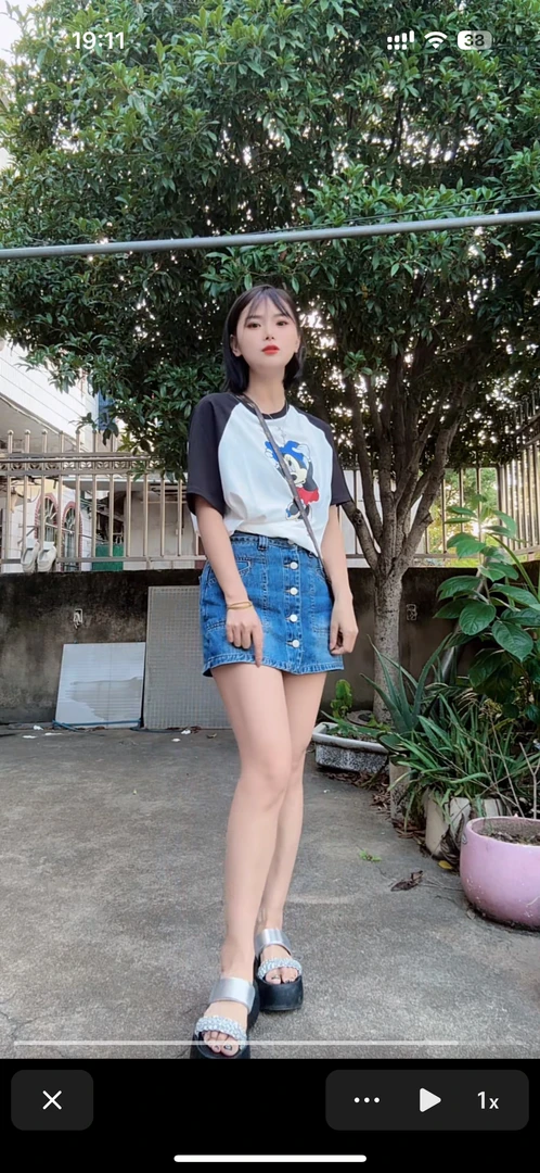 卡通拼色常规大T