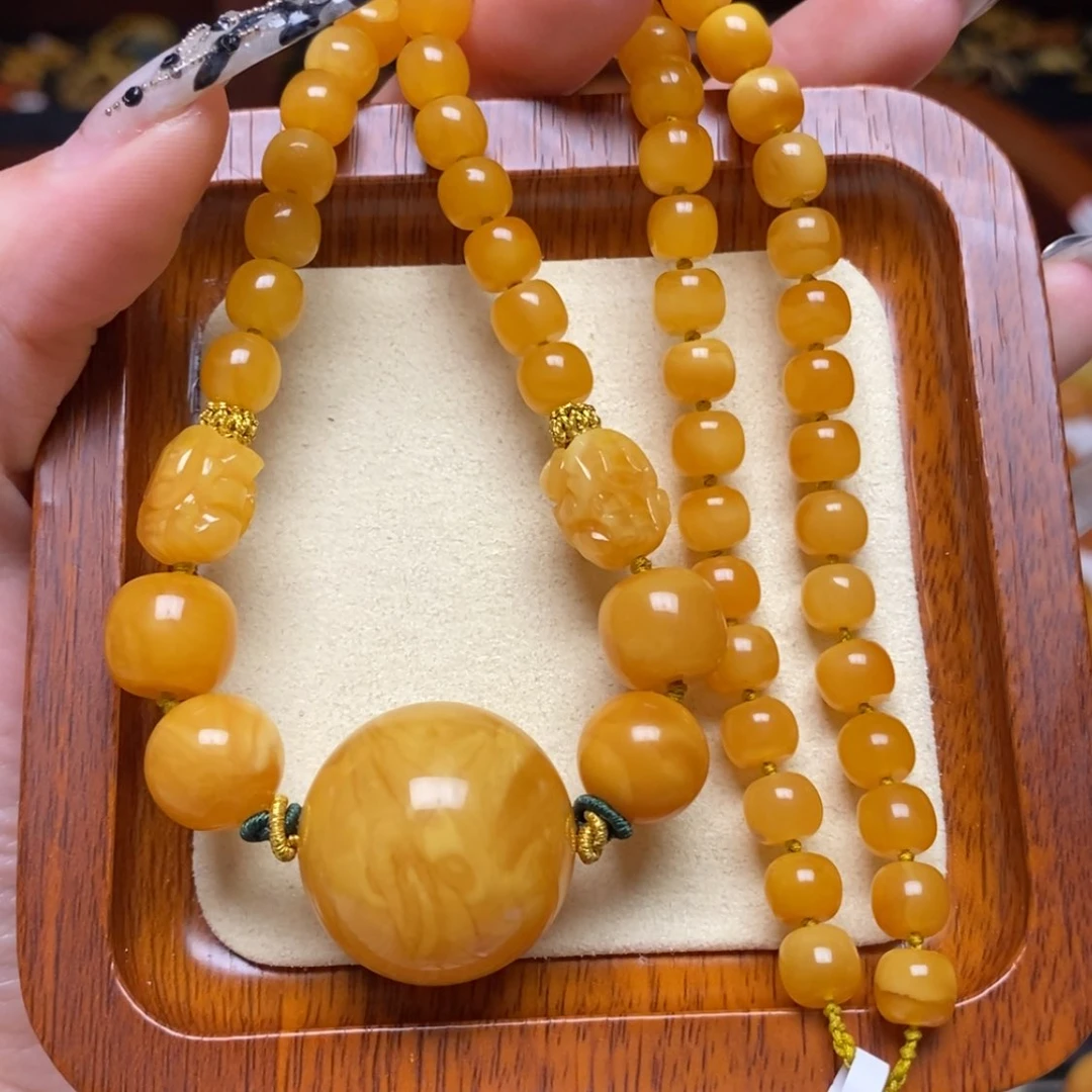 【闪购商品】蜜蜡颈饰未镶嵌项链