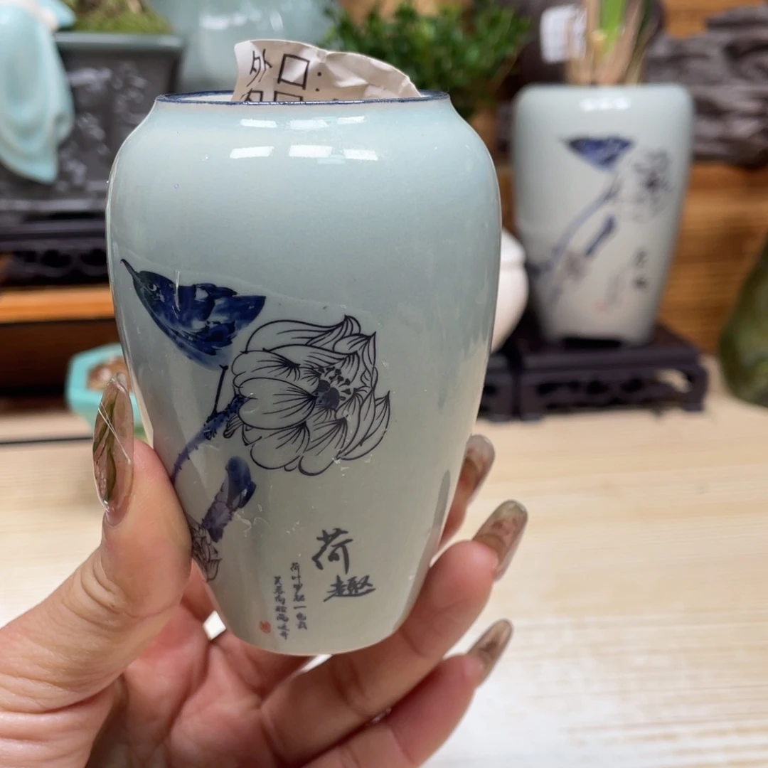 紫砂花盆陶瓷艺术花盆陶瓷