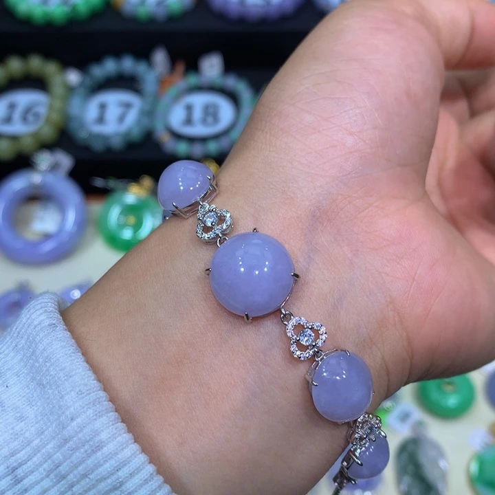 翡翠银S925镶嵌颈饰