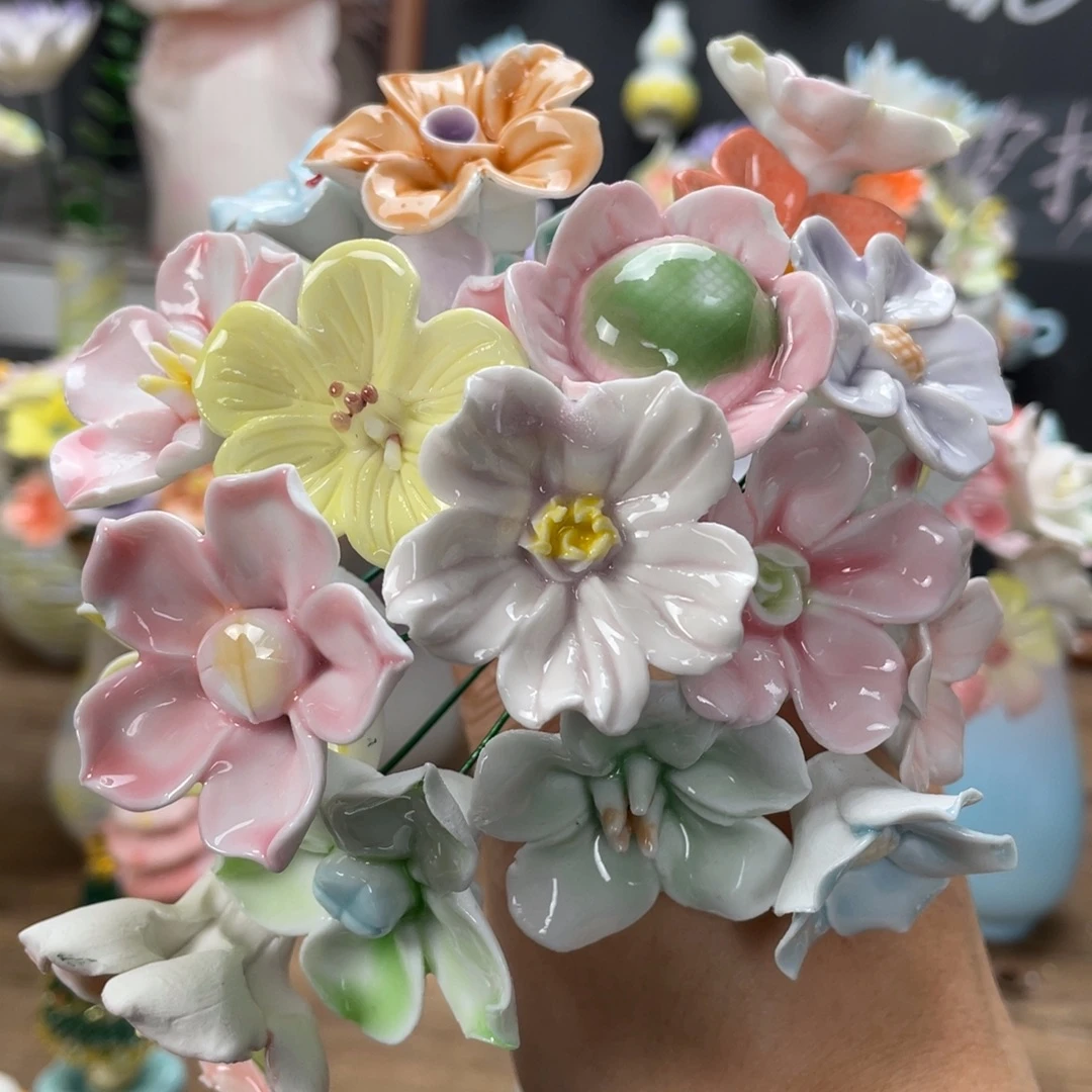 20朵微瑕陶瓷花花福利款