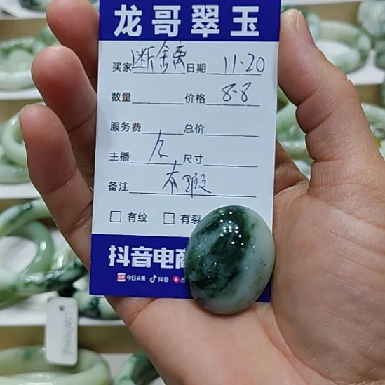 ****离透闪石-蛇纹石玉未镶嵌颈饰