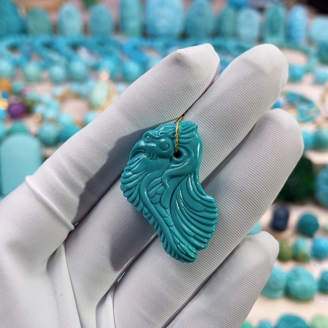 绿松石珠宝奇石未镶嵌