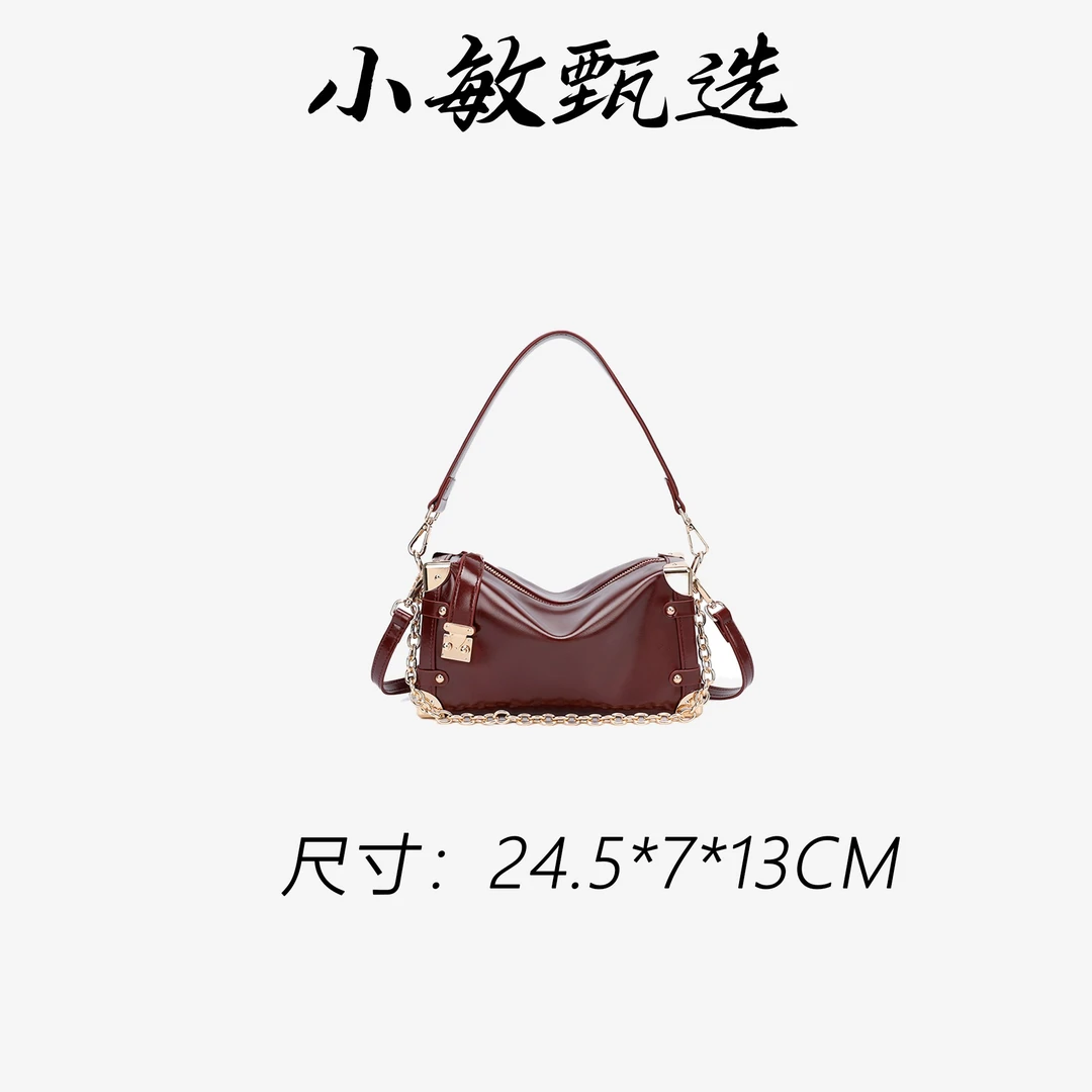 【小敏精选】渠道货QYX-8899-安可拉红简约大气新款女士手提包