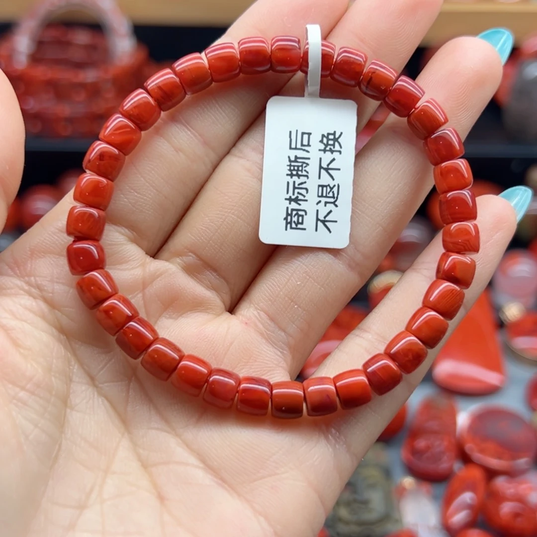 南红玛瑙配饰未镶嵌6mm