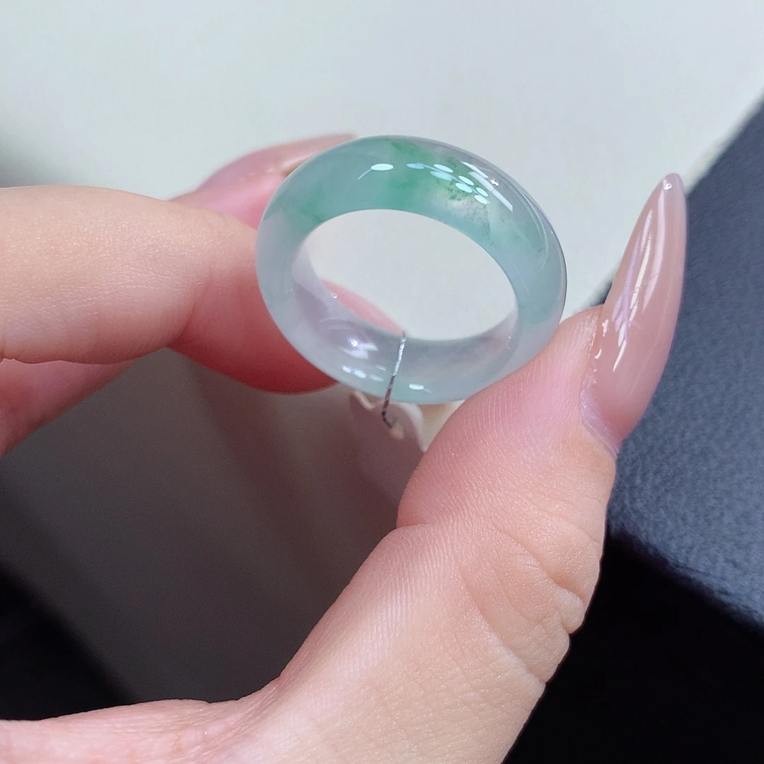 翡翠未镶嵌戒指16-17号