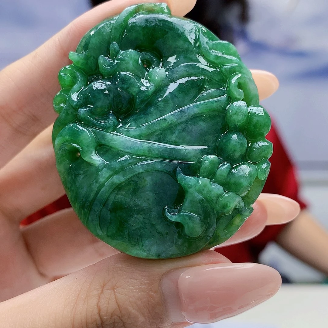 定制翡翠未镶嵌钱袋