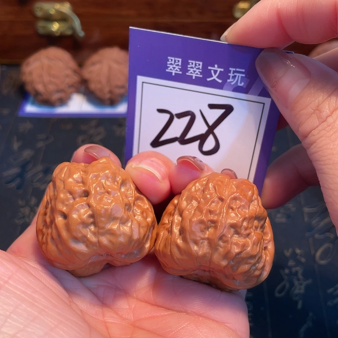 把件文玩核桃228号蛙蛙3.7