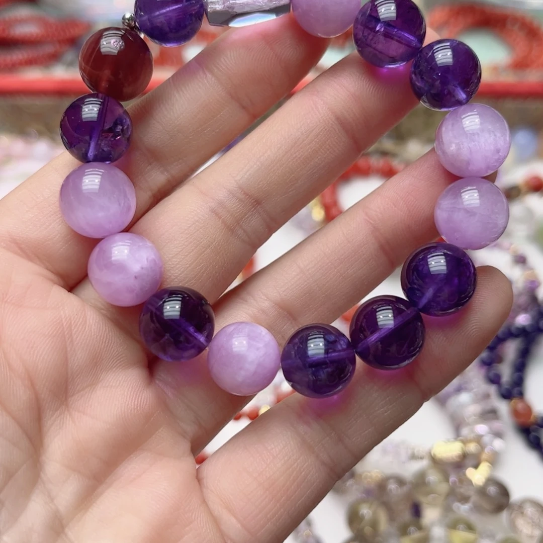 未镶嵌手链水晶紫水晶设计款