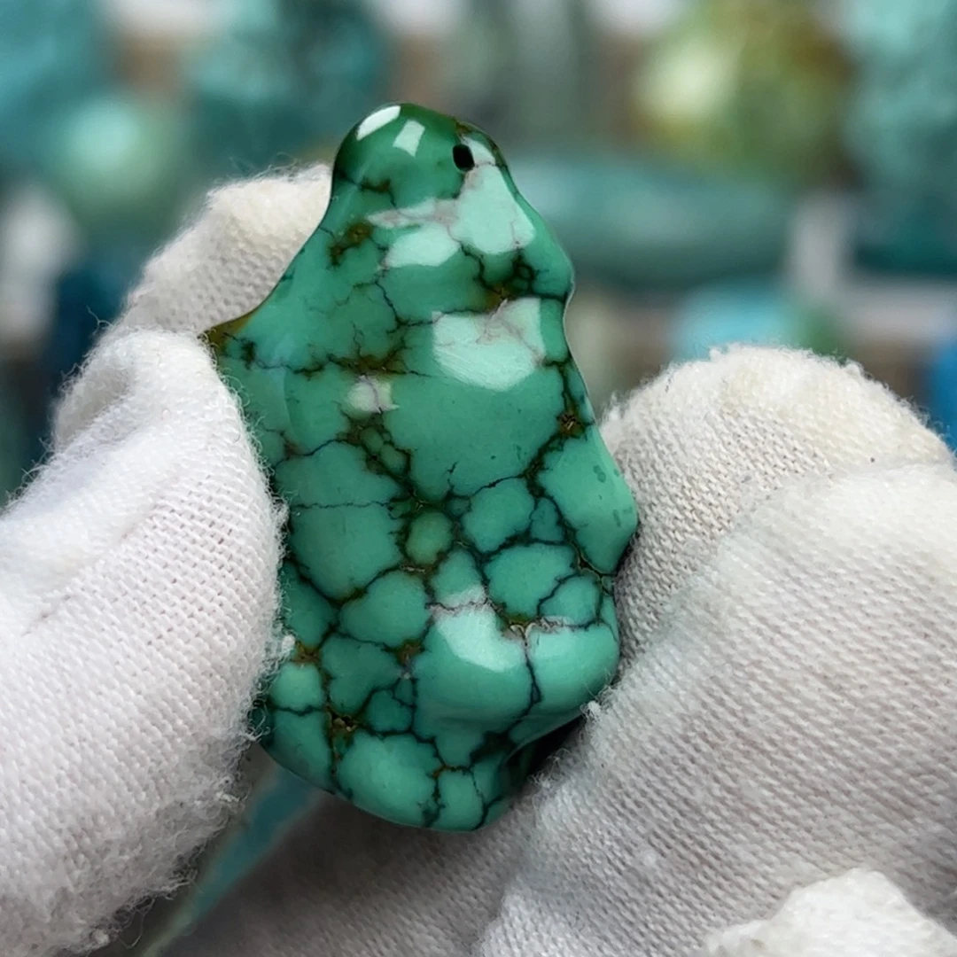 绿松石银S925镶嵌珠宝奇石