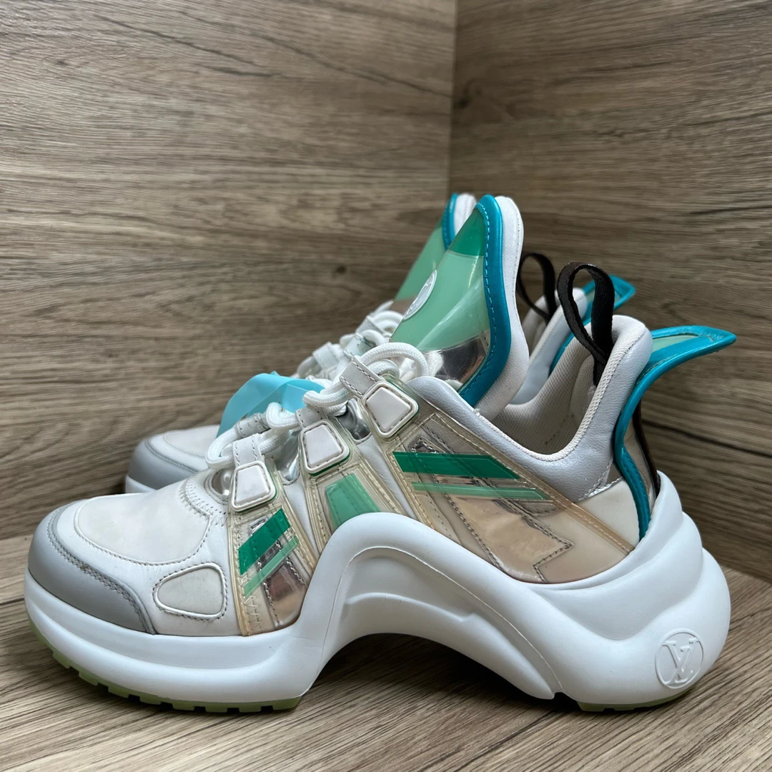 95新 LouisVuitton/路易威登 Archlight 白蓝拱桥鞋 36码