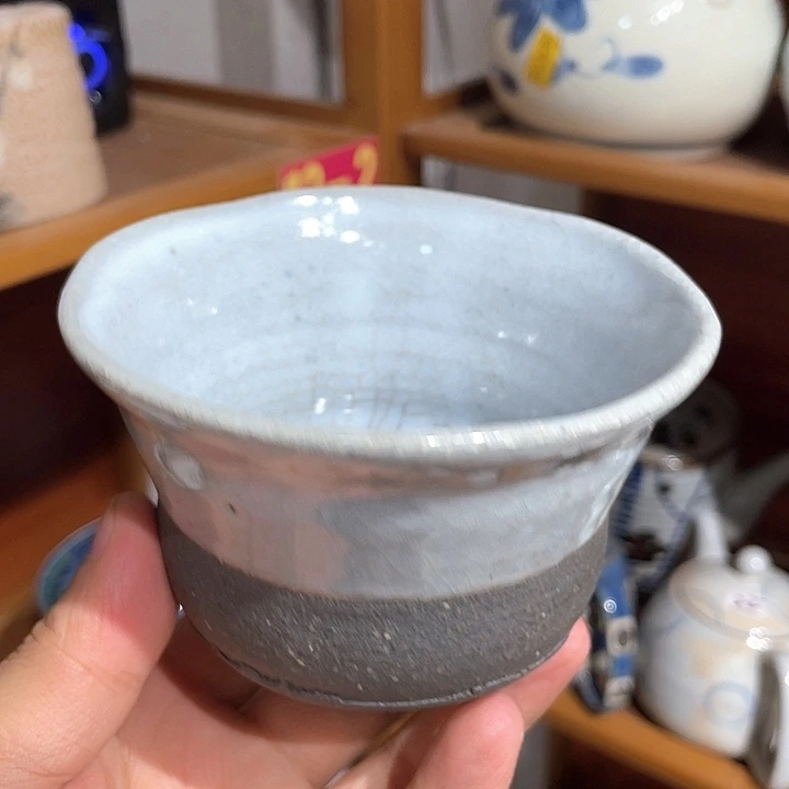 紫砂101村水守山作黑泥鼠志野大主人杯