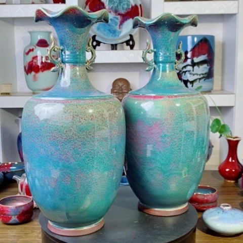 网***道瓶禹州神后钧瓷原产地~