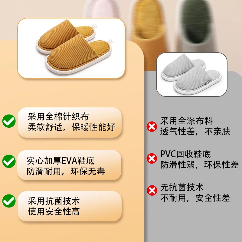 棉拖鞋女秋冬情侣踩屎感地板加绒保暖拖鞋男冬天加厚棉鞋厚底防滑