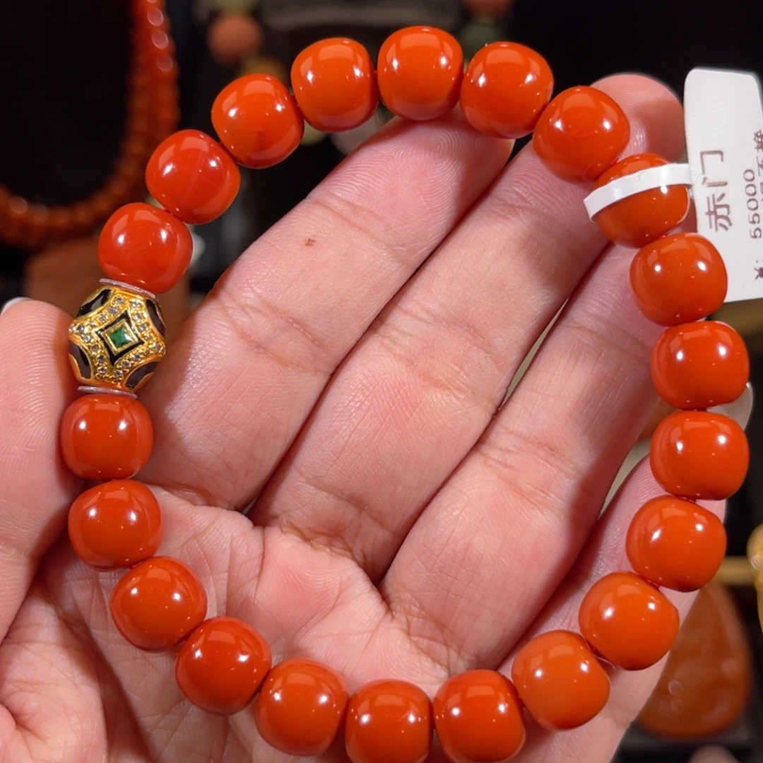 南红玛瑙未镶嵌老南红老型单圈10mm