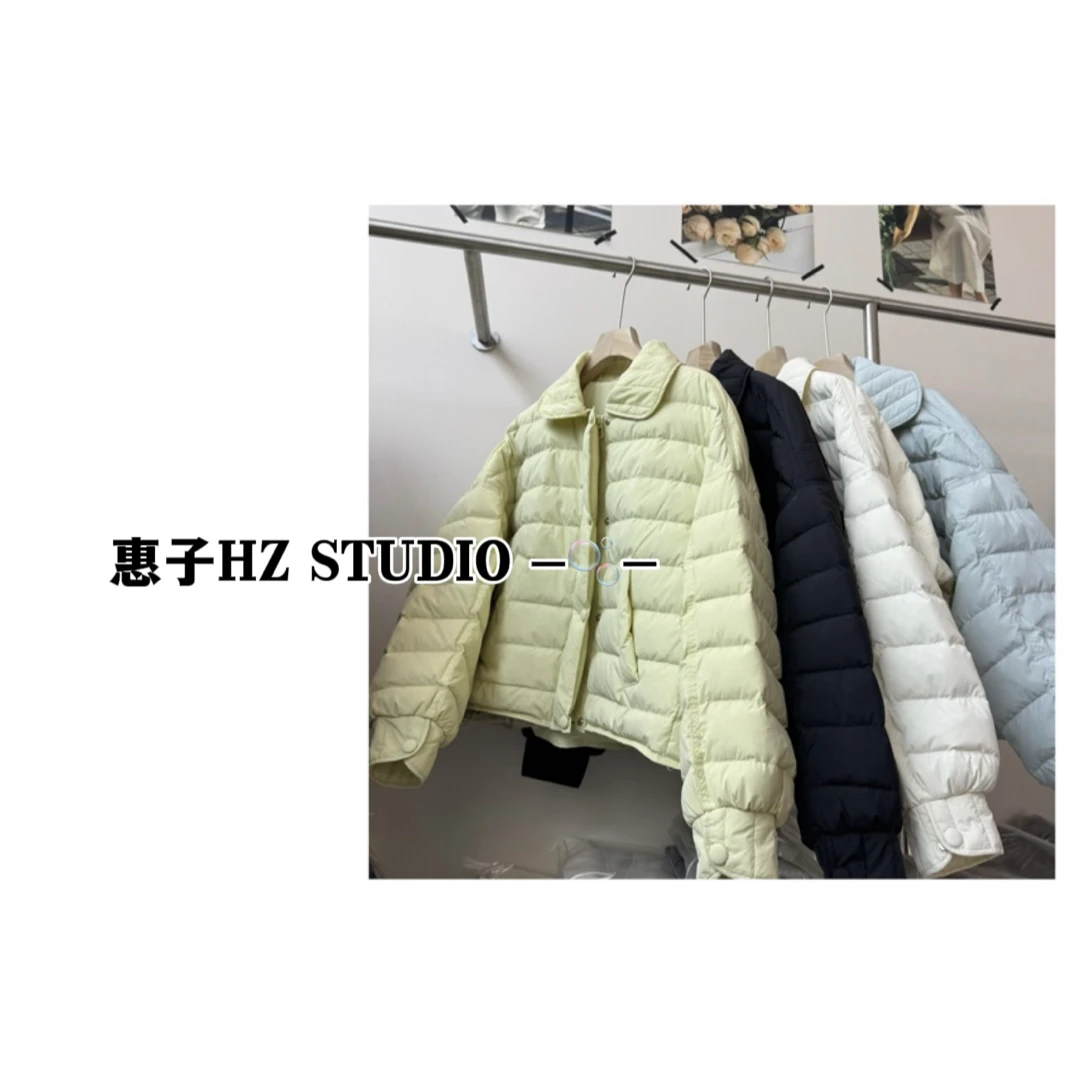 《惠子家》短款翻领保暖秋冬冬季韩版女款羽绒服822