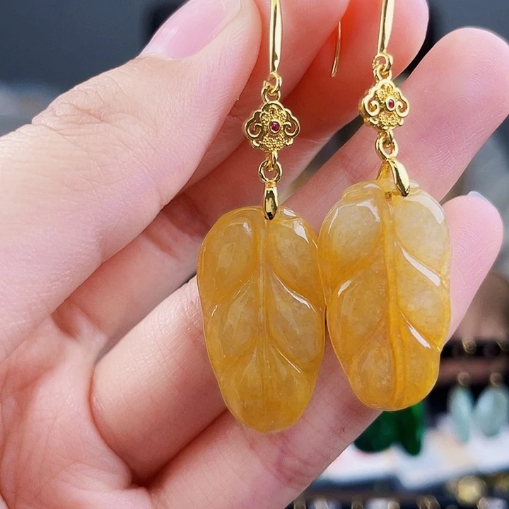 翡翠耳饰未镶嵌饰品