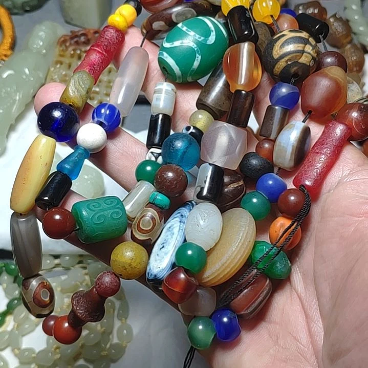 玛瑙/玉髓颈饰合金国**伙