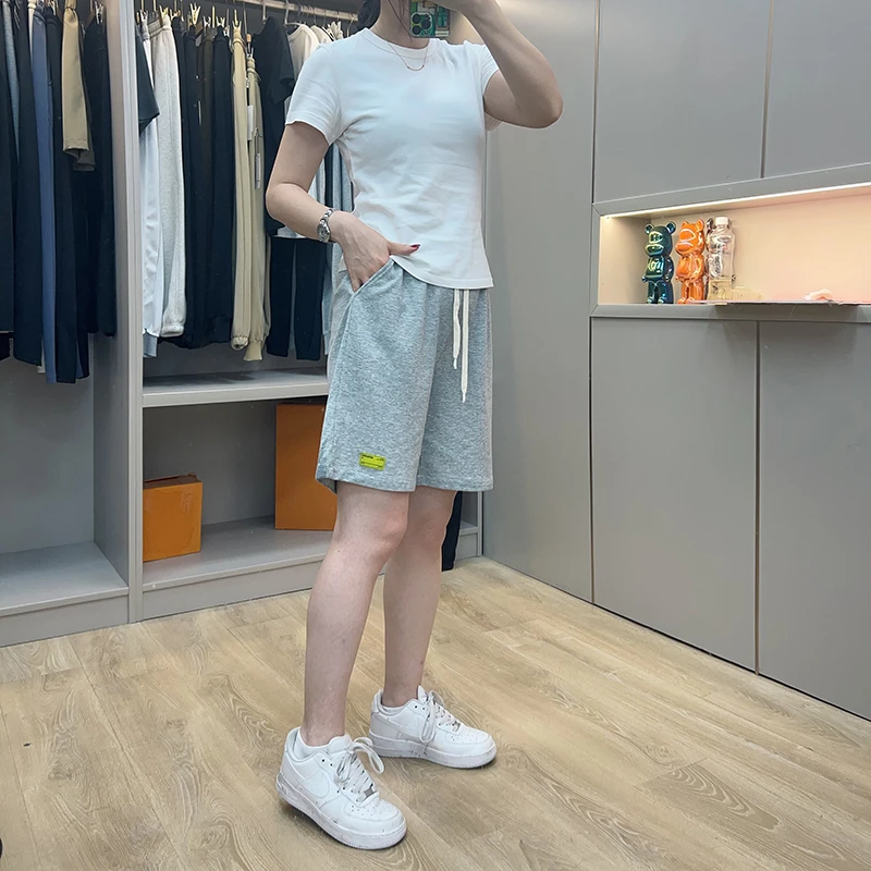 多色运动短裤女夏季a字宽松外穿五分裤大码阔腿休闲裤子