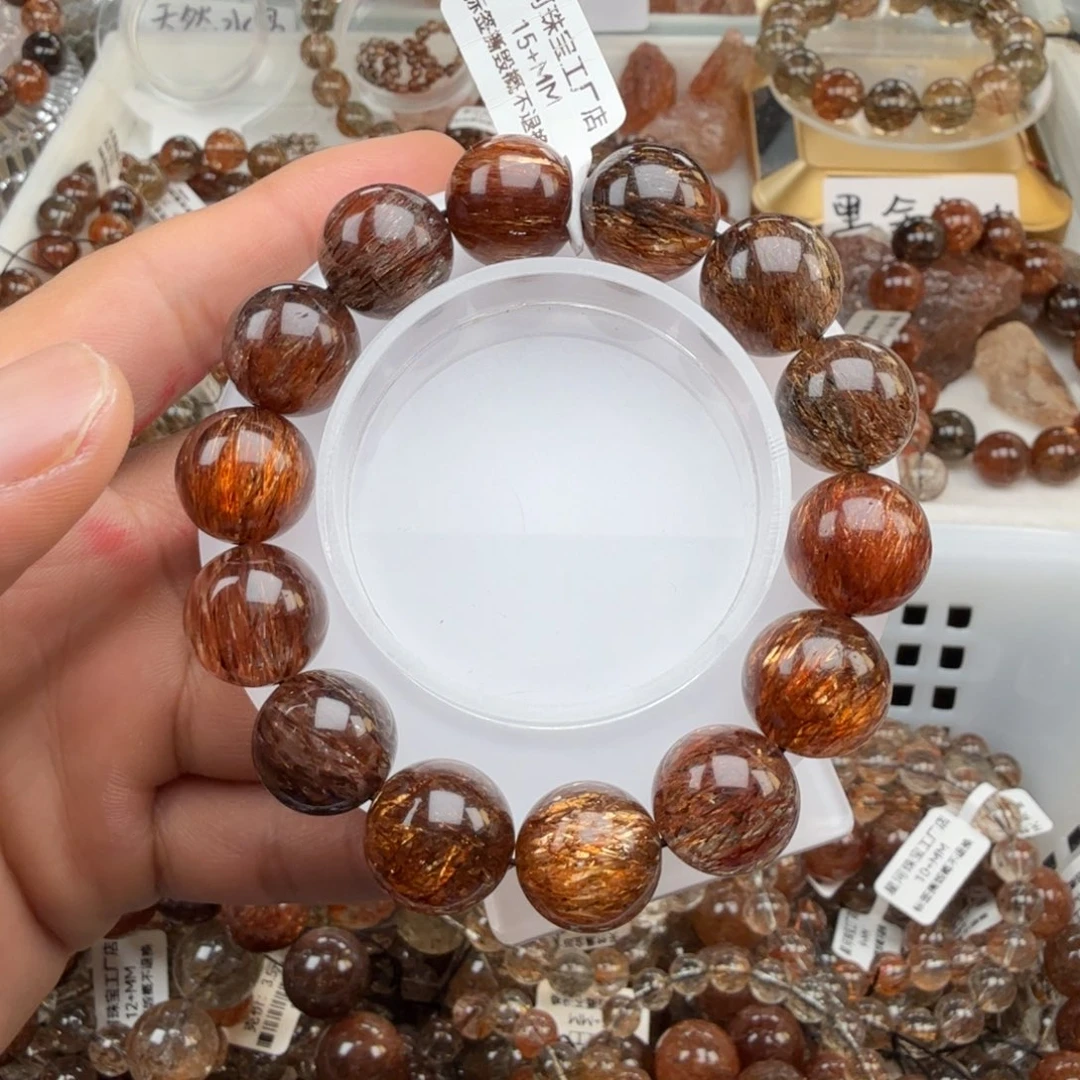 水晶手链未镶嵌黑金超七多样性发其一