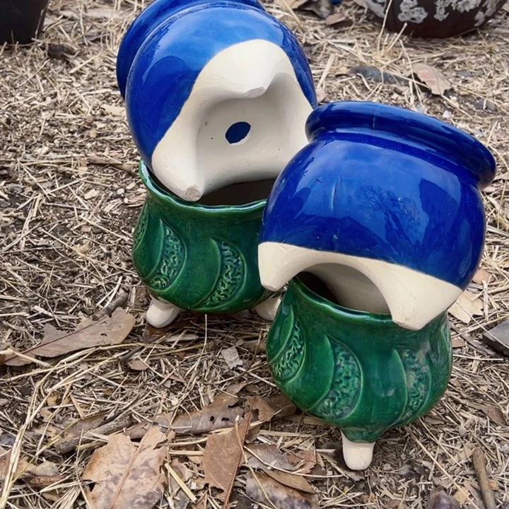 紫砂花盆高度13口13