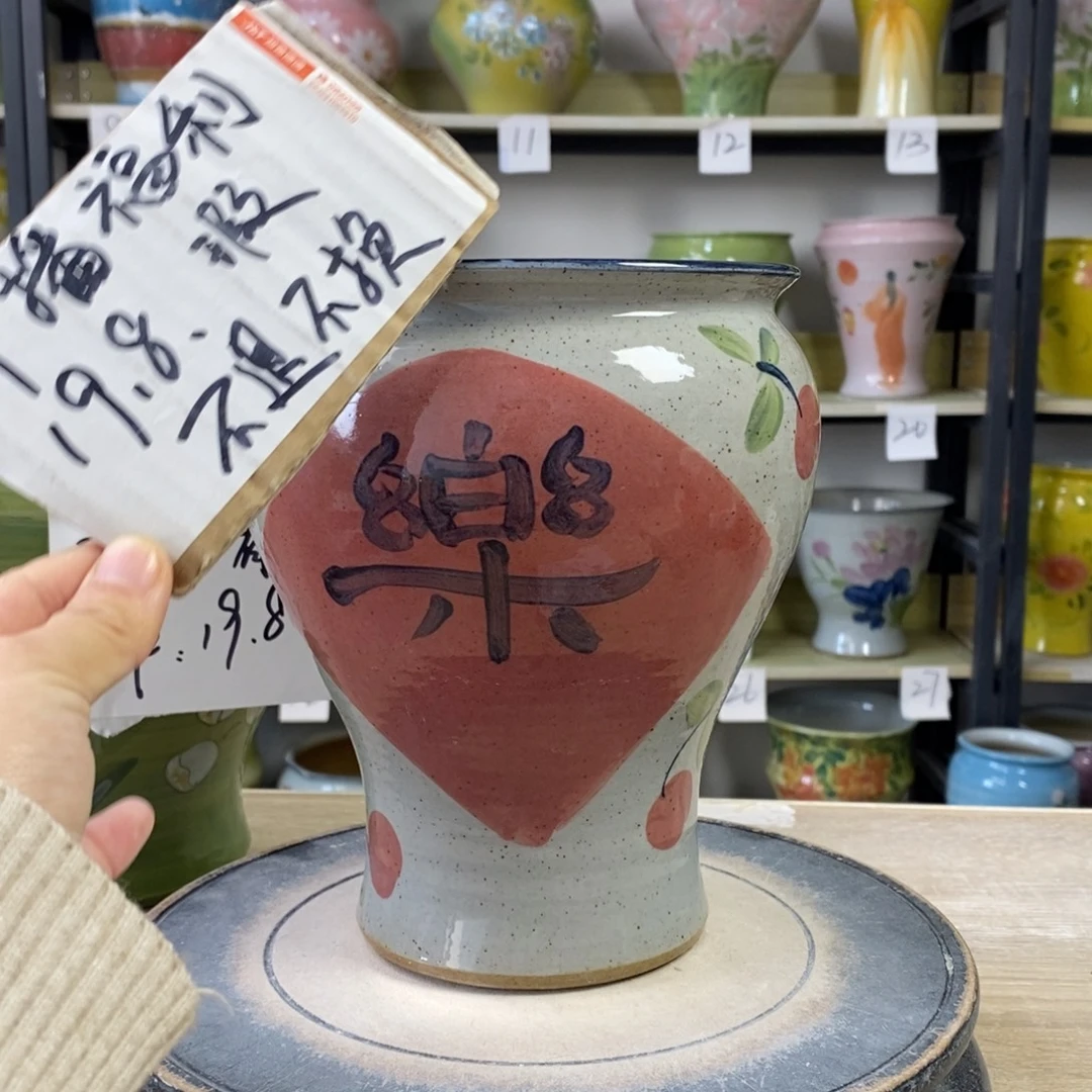 景德镇手工手绘陶瓷花盆