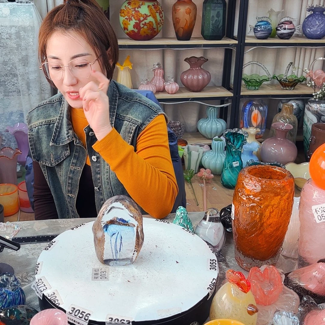 水母实心家悦花瓶花器摆件