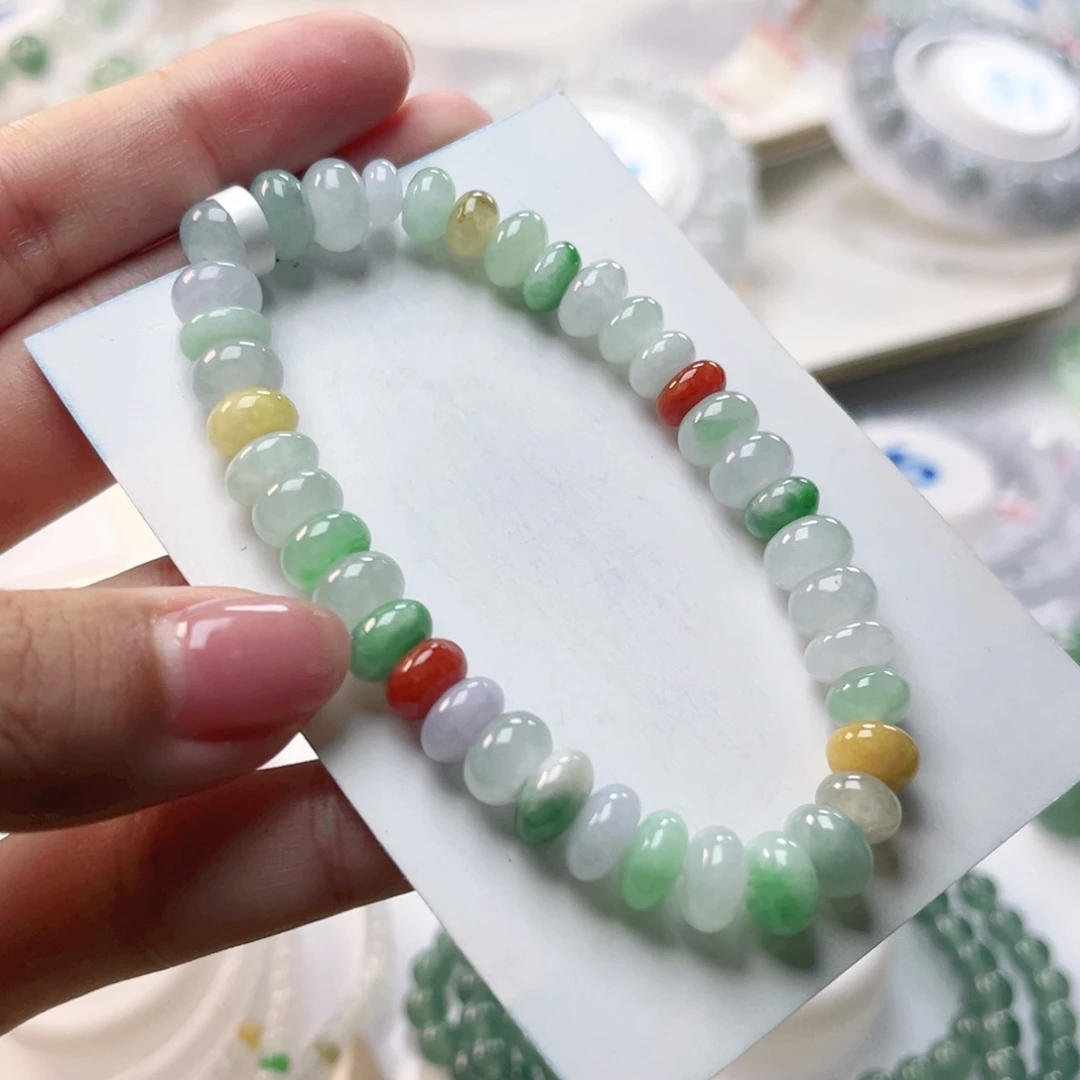 未镶嵌手链翡翠珠串