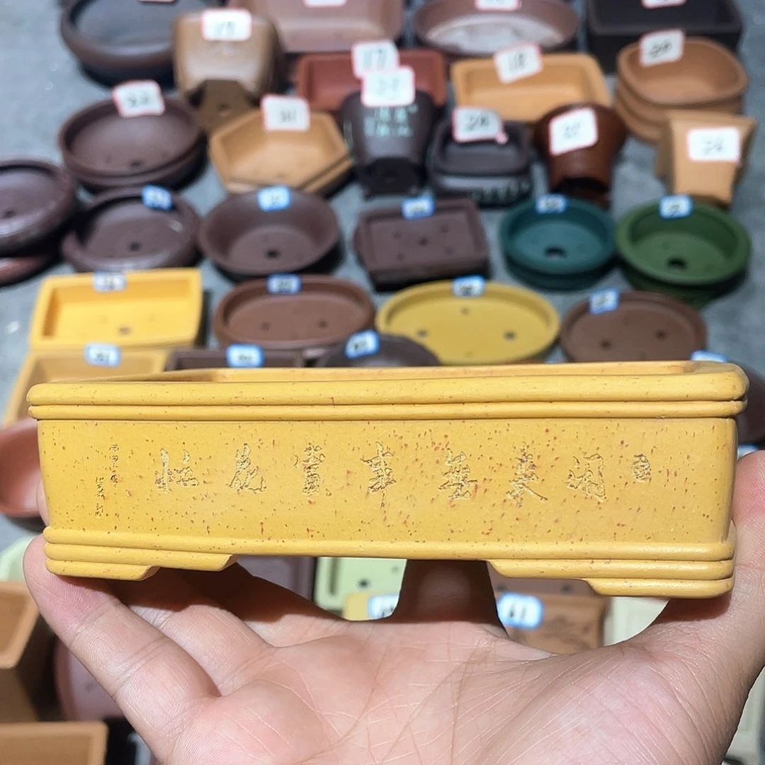 紫砂小盆13*7.5*2.5cm