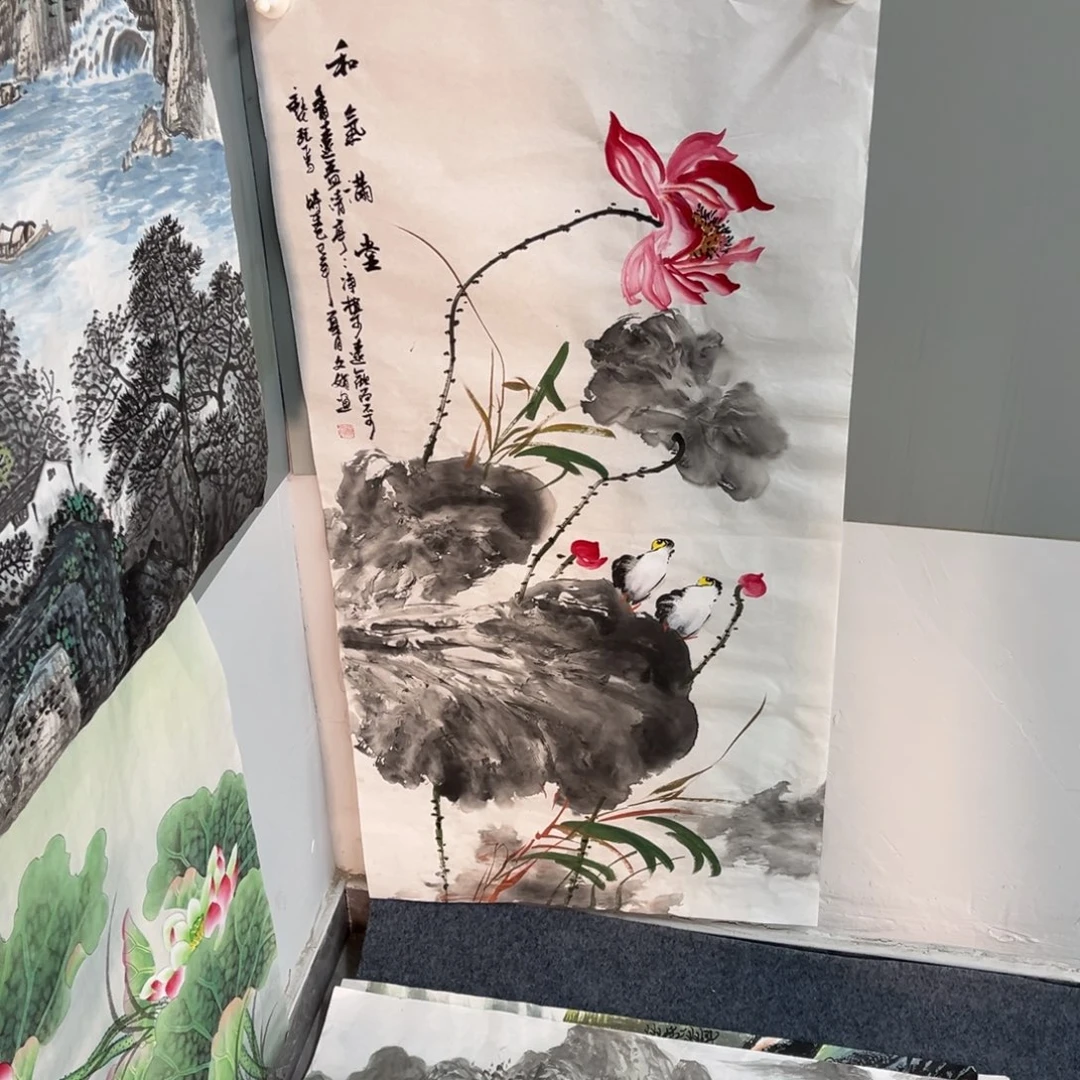 国画宣纸手绘，手工作品
