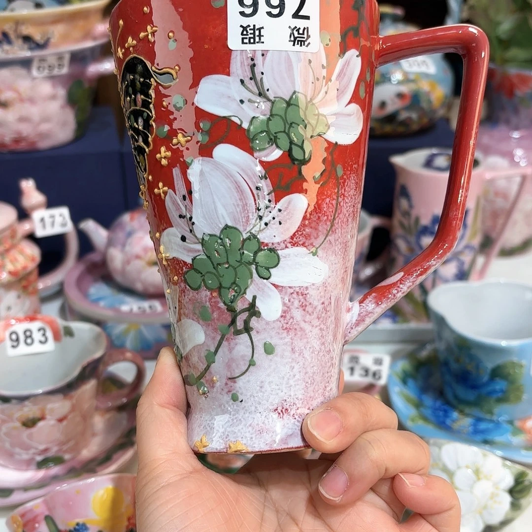 景德镇手绘高温釉下彩陶瓷茶具