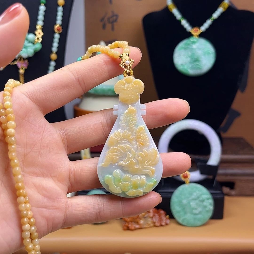 翡翠未镶嵌颈饰天然翡翠