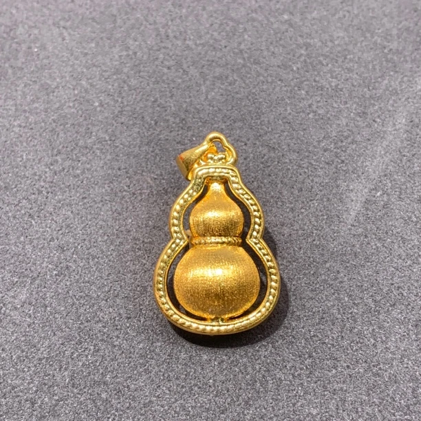 IBELOVE 足金999拉丝双层葫芦吊坠1.76/AFE-3-高1