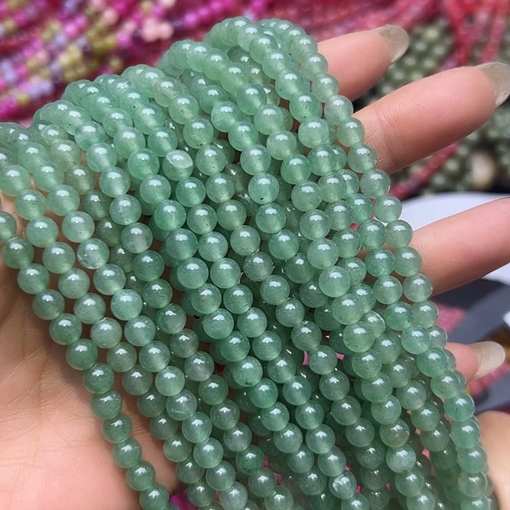 石英质玉未镶嵌珠宝半成品T204   6m天然绿东陵一条