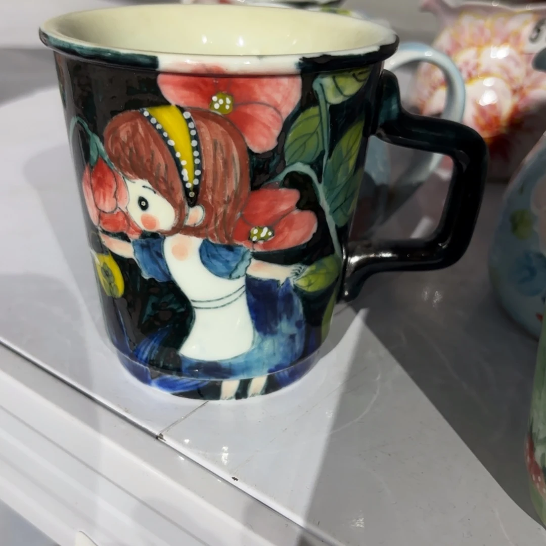 景德镇手绘高温釉下彩陶瓷茶具